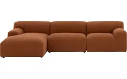 Goossens excellent loungebank sens bruin stof - 8260371-goossens-excellent-sens-bank-stof-bruin-01
