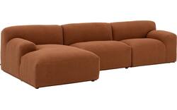 Goossens excellent loungebank sens bruin stof - 8260371-goossens-excellent-sens-bank-stof-bruin-01