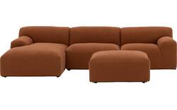 Goossens excellent loungebank sens bruin stof - 8260371-goossens-excellent-sens-bank-stof-bruin-01