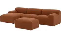 Goossens excellent loungebank sens bruin stof - 8260371-goossens-excellent-sens-bank-stof-bruin-01