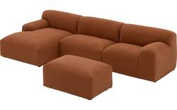 Goossens excellent loungebank sens bruin stof - 8260371-goossens-excellent-sens-bank-stof-bruin-01