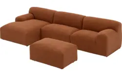 Goossens excellent loungebank sens bruin stof - 8260371-goossens-excellent-sens-bank-stof-bruin-01
