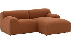 Goossens excellent loungebank sens bruin stof - 8260375-gespiegeld-03