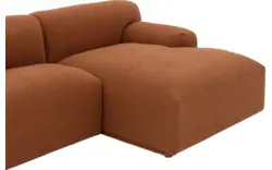 Goossens excellent loungebank sens bruin stof - 8260375-gespiegeld-02