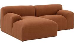 Goossens excellent loungebank sens bruin stof - 8260375-goossens-excellent-sens-bank-stof-bruin-01