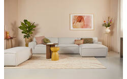 Goossens excellent loungebank sens bruin stof - 8260404-goossens-excellent-sens-bank-stof-bruin-01