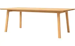 Goossens basic eettafel emilie blank eiken - 8260429-goossens-basic-emilie-eettafel-eiken-blank-01