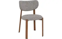 Goossens basic eetkamerstoel linde bruin stof - 8260449-goossens-basic-linde-eetkamerstoel-stof-bruin-01