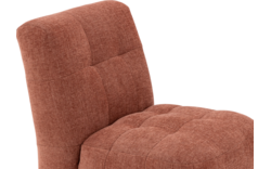 Goossens eetkamerstoel cloudy roze stof - 