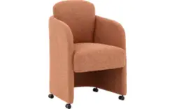 Goossens eetkamerstoel leah roze stof - 8260467-goossens-leah-eetkamerstoel-stof-roze-01