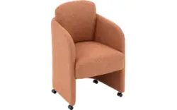 Goossens eetkamerstoel leah roze stof - 8260467-goossens-leah-eetkamerstoel-stof-roze-01