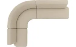 Goossens eetkamer hoekbank florence beige stof - 8260604-gespiegeld-02
