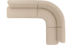 Goossens eetkamer hoekbank florence beige stof - 8260604-goossens-florence-eetkamerstoel-stof-beige-01