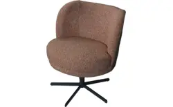 Goossens eetkamerstoel bologna bruin stof - 8260632-goossens-bologna-eetkamerstoel-stof-bruin-01