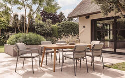 Goossens tuinstoel bibione bruin buitenstof - 8260634-goossens-lago-tuintafels-teak-01