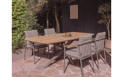 Goossens tuinstoel viesta bruin buitenstof - 8252951-goossens-viesta-tuinstoelen-buitenstof-01