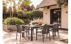 Goossens tuinstoel ponza grijs kunststof - 8260643-goossens-yngvar-tuintafels-aluminium-01