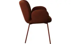 Goossens basic eetkamerstoel eller bruin stof - 8260661-goossens-basic-eller-eetkamerstoel-stof-bruin-01