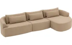 Goossens loungebank silas bruin stof - 8260670-gespiegeld-02