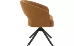 Goossens excellent eetkamerstoel ilse bruin micro leer - 8260732-goossens-excellent-ilse-eetkamerstoel-micro-leer-bruin-01