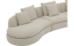 Goossens loungebank diana beige stof - 8260735-gespiegeld-02