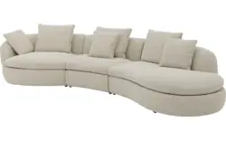 Goossens loungebank diana beige stof - 8260735-goossens-diana-bank-stof-beige-01