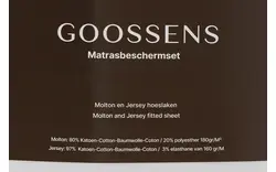 Goossens matrasbeschermingsset matras beschermingsset mbs wit stof - 8260753-goossens-matras-beschermingsset-mbs-matrasbeschermer-stof-01