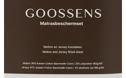 Goossens matrasbeschermingsset matras beschermingsset mbs wit stof - 8260753-goossens-matras-beschermingsset-mbs-matrasbeschermer-stof-01