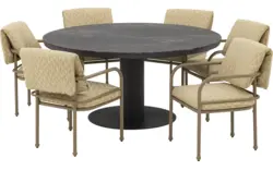 Goossens tuintafel cannes zwart leefbeton - 8260770-goossens-cannes-tuintafels-leefbeton-01