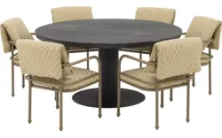 Goossens tuintafel cannes zwart leefbeton - 8260770-goossens-cannes-tuintafels-leefbeton-02