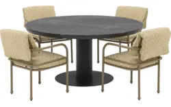 Goossens tuintafel cannes zwart leefbeton - 8260772-goossens-cannes-tuintafels-leefbeton-02