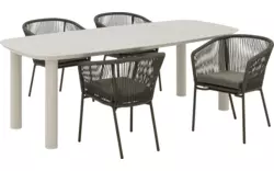 Goossens tuintafel vernazza bruin keramiek - 8260773-goossens-vernazza-tuintafels-keramiek-01
