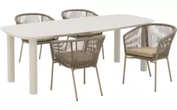 Goossens tuintafel vernazza bruin keramiek - 8260774-goossens-vernazza-tuintafels-keramiek-01