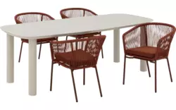 Goossens tuintafel vernazza bruin keramiek - 8260776-goossens-vernazza-tuintafels-keramiek-01
