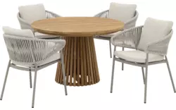 Goossens tuintafel idro onbewerkt teak - 8260782-goossens-idro-tuintafels-teak-01