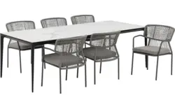 Goossens tuintafel mundi wit keramiek - 8260796-goossens-mundi-eettafel-keramiek-wit-01