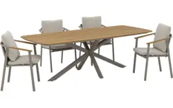 Goossens tuintafel toscane blank teak - 8260800-goossens-toscane-tuintafels-teak-01