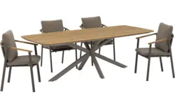 Goossens tuintafel toscane blank teak - 8260801-goossens-toscane-tuintafels-teak-01