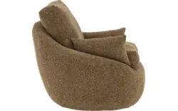 Goossens draaifauteuil luzy bruin stof - 8260806-goossens-luzy-fauteuil-stof-01