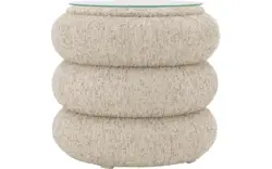 Goossens nachtkastje cloud beige stof - 8260810-goossens-cloud-nachtkastje-stof-01