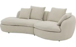 Goossens loungebank diana beige stof - 8260868-gespiegeld-14