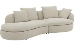 Goossens loungebank diana beige stof - 8260868-gespiegeld-13