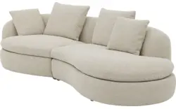 Goossens loungebank diana beige stof - 8260868-goossens-diana-bank-stof-beige-01