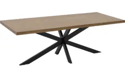 Goossens basic eettafel lecca bruin mango - 8260877-goossens-basic-lecce-eettafel-mango-bruin-15
