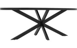 Goossens basic eettafel lecca zwart mango - 8260883-goossens-basic-lecce-eettafel-mango-zwart-15