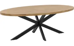 Goossens basic eettafel lecca bruin mango - 8260884-goossens-basic-lecce-eettafel-mango-bruin-15