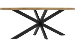 Goossens basic eettafel lecca bruin mango - 8260884-goossens-basic-lecce-eettafel-mango-bruin-15