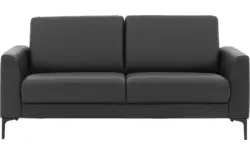 Goossens zitbank dallas zwart leer - 8260914-goossens-dallas-bank-leer-zwart-01