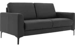 Goossens zitbank dallas zwart leer - 8260914-goossens-dallas-bank-leer-zwart-01