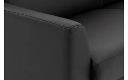 Goossens zitbank dallas zwart leer - 8260914-goossens-dallas-bank-leer-zwart-01